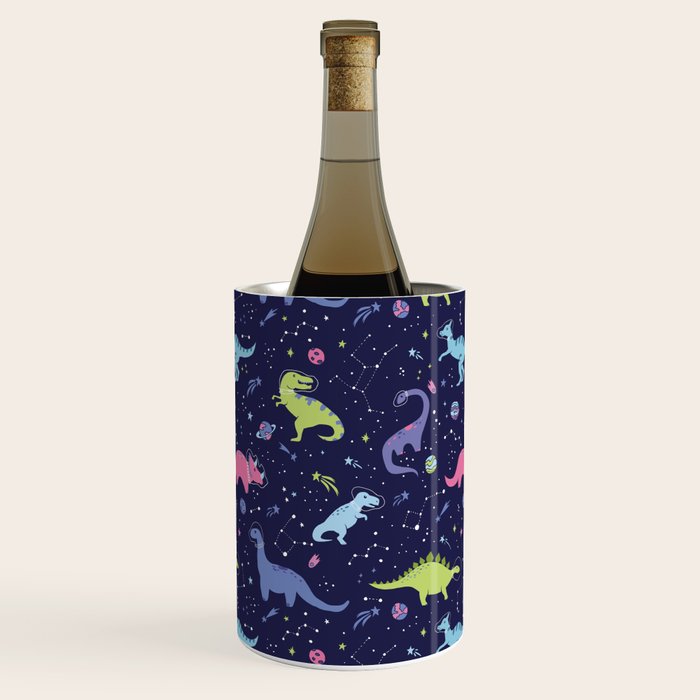 Dinosaurs in Space Wine Chiller Gallery Image 1