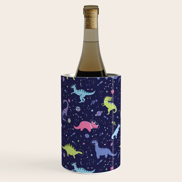 Dinosaurs in Space Wine Chiller Gallery Image 3