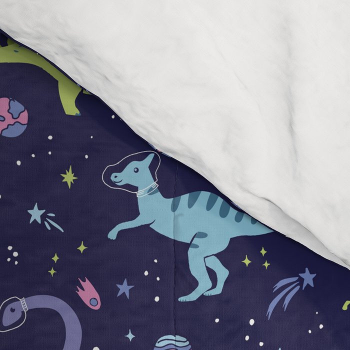 Dinosaurs in Space Comforter Gallery Image 4