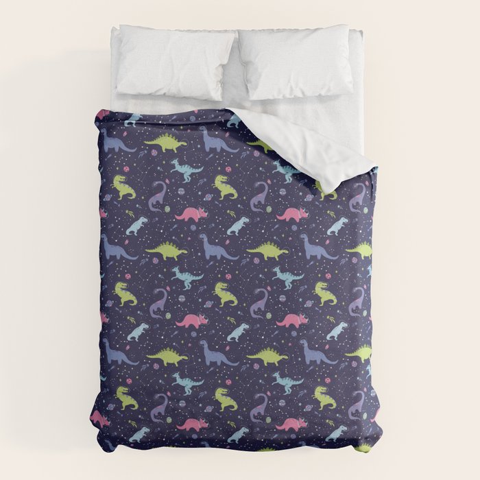Dinosaurs in Space Duvet Cover Gallery Image 6