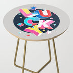 LUCKY Typography Side Table Gallery Image 2