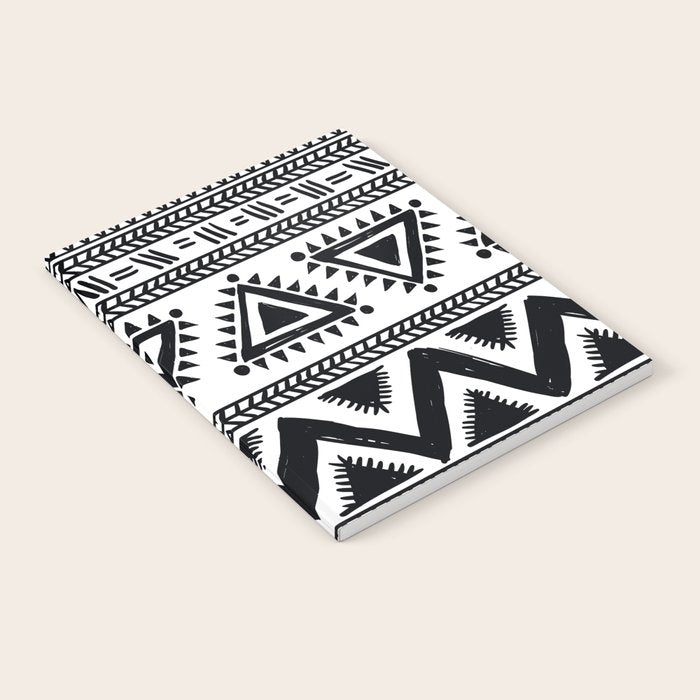 Tribal black and white Notebook Gallery Image 2