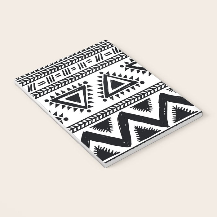 Tribal black and white Notebook Gallery Image 3