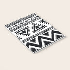 Tribal black and white Notebook Gallery Image 3