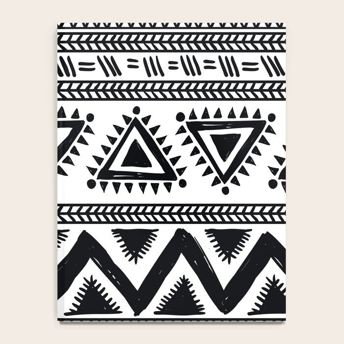 Tribal black and white Notebook Gallery Image 4