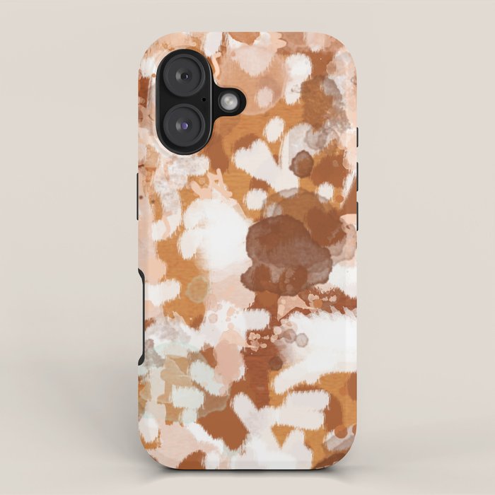 Elian - rust, orange, paint, abstract, boho, painting, clay, terracotta iPhone Case Gallery Image 1