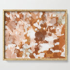 Elian - rust, orange, paint, abstract, boho, painting, clay, terracotta Serving Tray Gallery Image 1