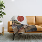 Fall Abstract Throw Blanket Gallery Image 1