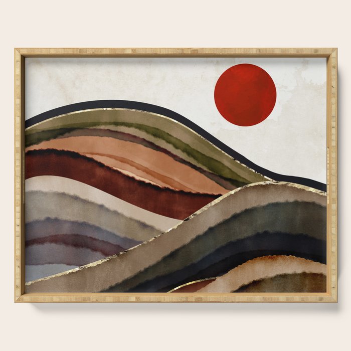 Fall Abstract Serving Tray Gallery Image 1
