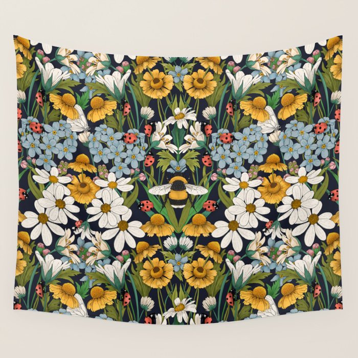 Beehaven in Bloom Wall Tapestry Gallery Image 4