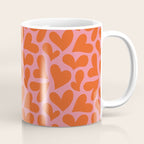 Red love heart shape pattern Coffee Mug Gallery Image 1