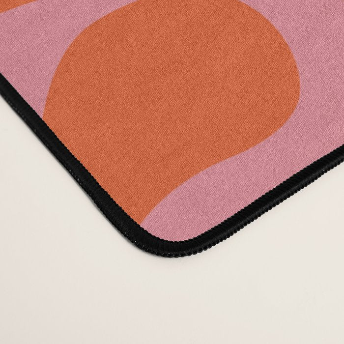 Red love heart shape pattern Desk Mat Gallery Image 4