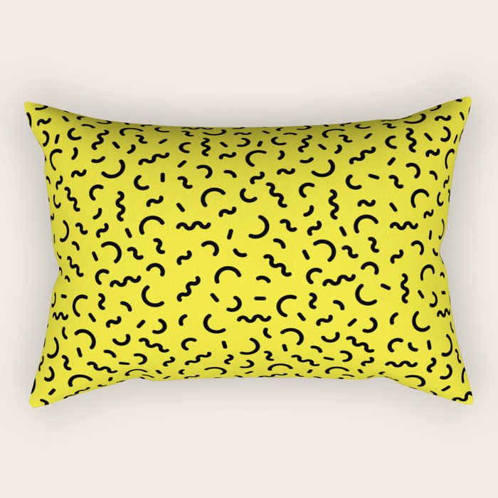 Memphis pattern 51 - 80s / 90s Retro Rectangular Pillow Gallery Image 1