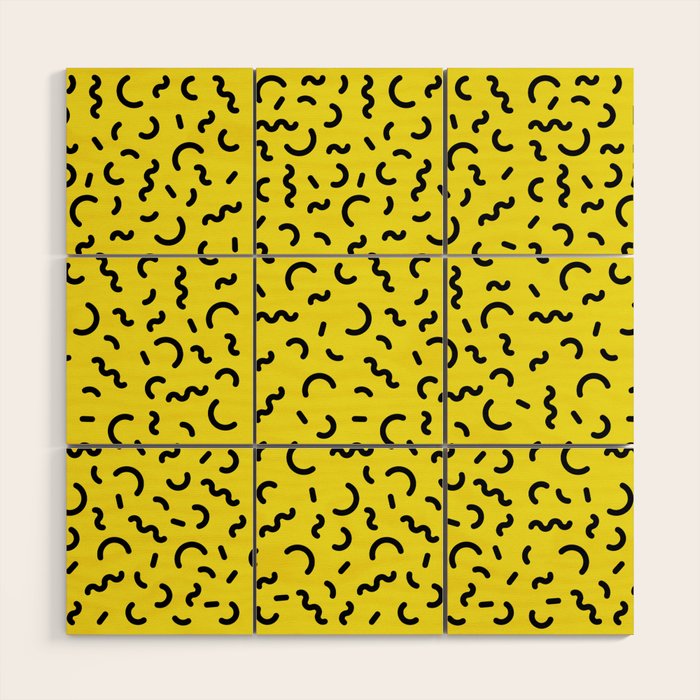 Memphis pattern 51 - 80s / 90s Retro Wood Wall Art Gallery Image 1