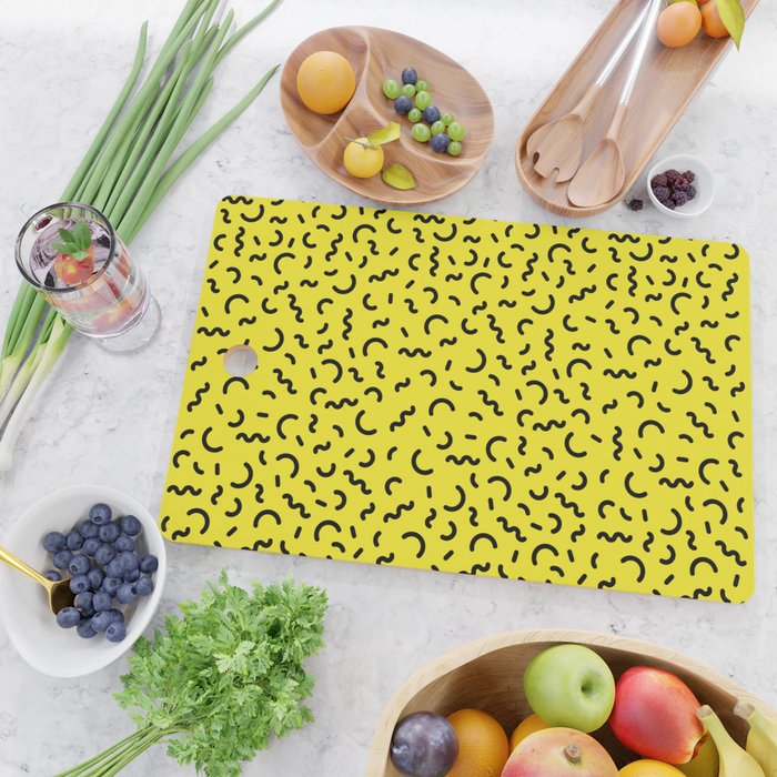 Memphis pattern 51 - 80s / 90s Retro Cutting Board Gallery Image 2