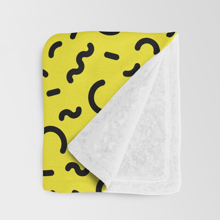 Memphis pattern 51 - 80s / 90s Retro Throw Blanket Gallery Image 3