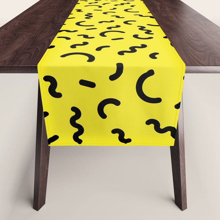 Memphis pattern 51 - 80s / 90s Retro Table Runner Gallery Image 1
