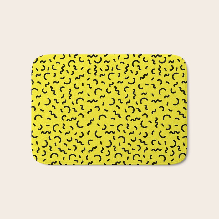 Memphis pattern 51 - 80s / 90s Retro Bath Mat Gallery Image 1