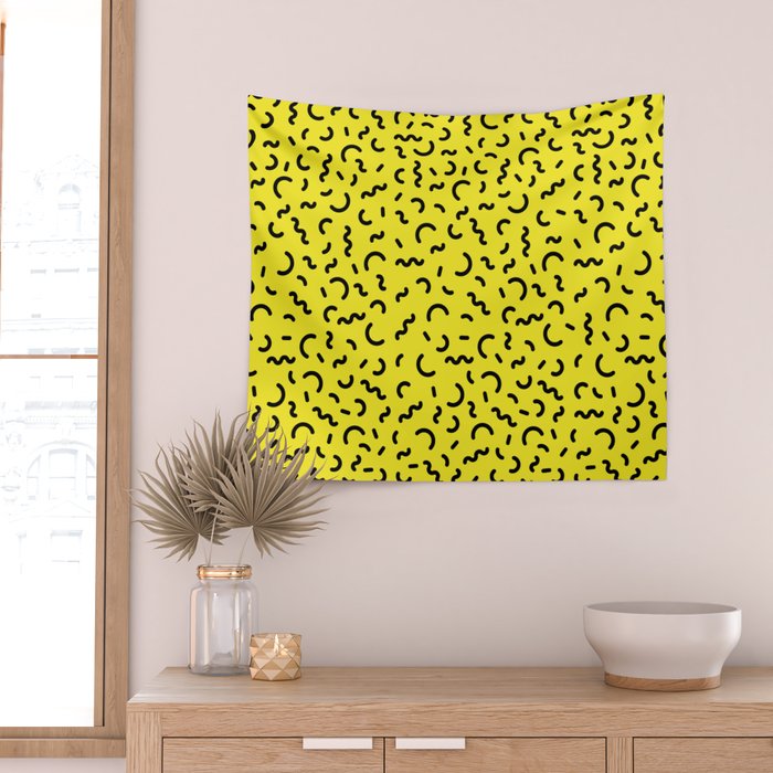 Memphis pattern 51 - 80s / 90s Retro Wall Tapestry Gallery Image 2