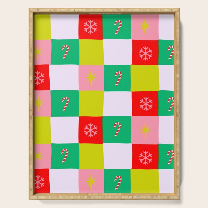 Jolly Checkerboard Serving Tray Gallery Image 1