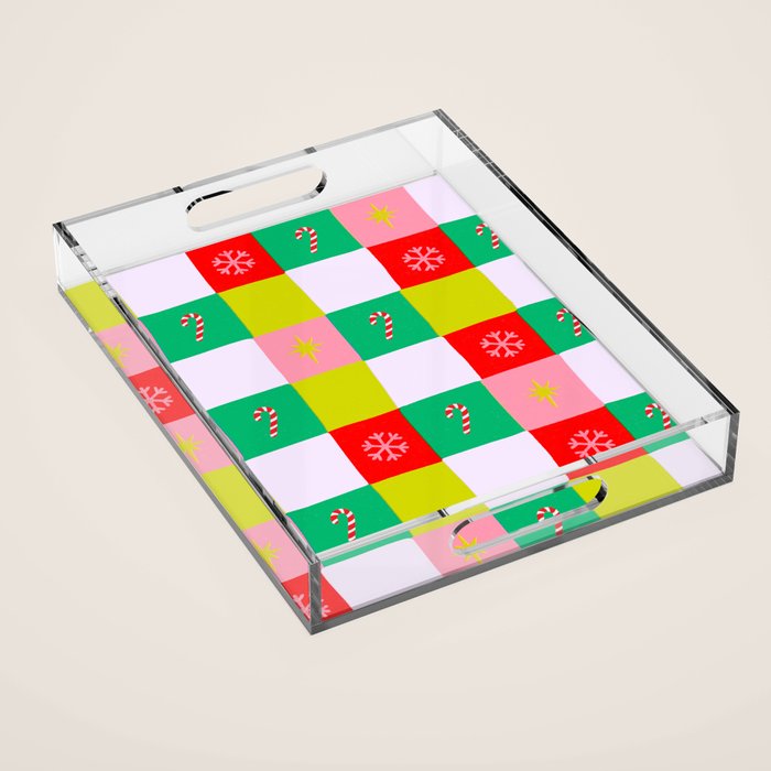 Jolly Checkerboard Acrylic Tray Gallery Image 1