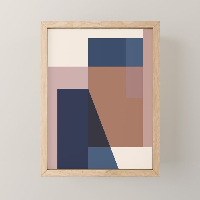 geometric abstract 45 Mini Art Print Gallery Image 1