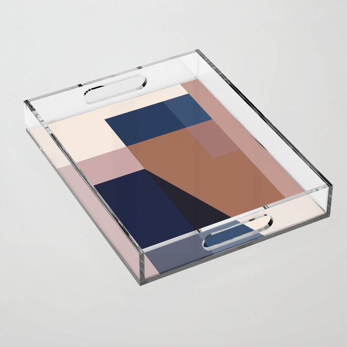 geometric abstract 45 Acrylic Tray Gallery Image 1