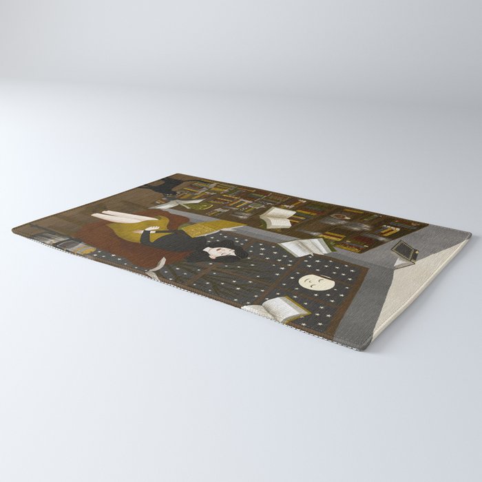 floating books Rug Gallery Image 3
