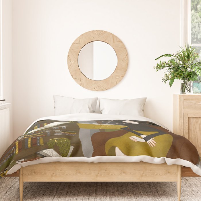 floating books Duvet Cover Gallery Image 3