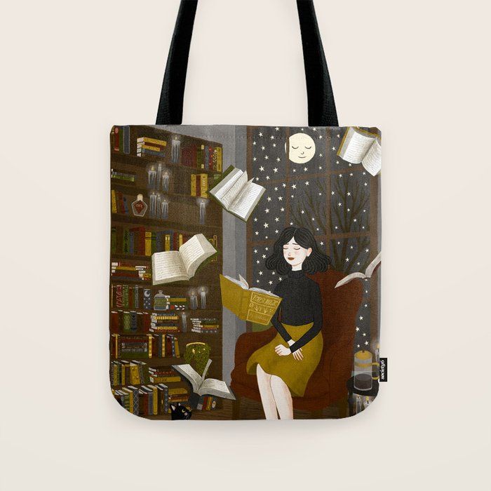 floating books Tote Bag Gallery Image 1