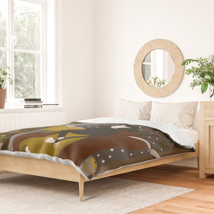 floating books Duvet Cover Gallery Image 2