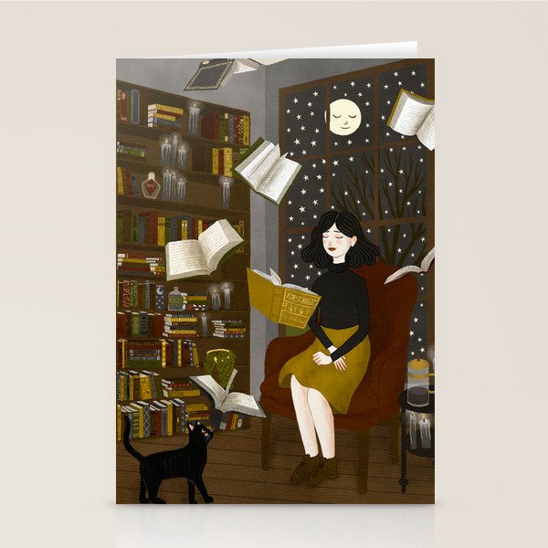 floating books Stationery Card Gallery Image 2