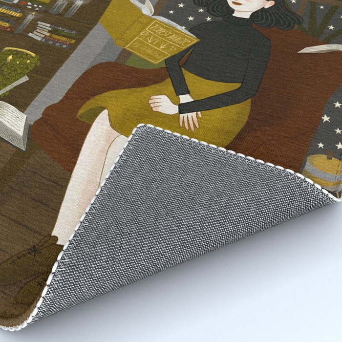 floating books Rug Gallery Image 4