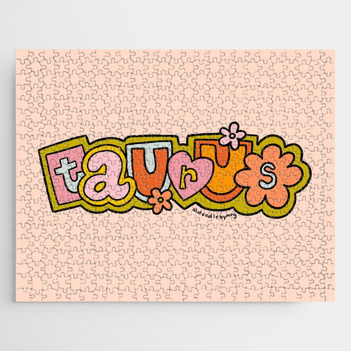 Taurus Doodle Letters Jigsaw Puzzle Gallery Image 1