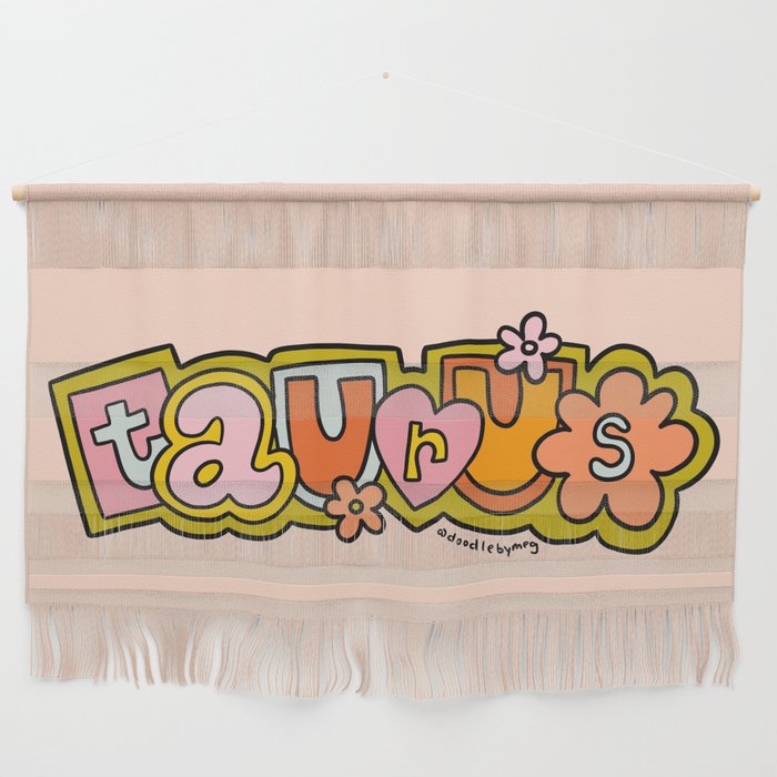 Taurus Doodle Letters Wall Hanging Gallery Image 1