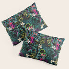Neon Leaf Pattern Pillow Sham Gallery Image 3