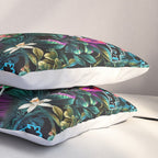 Neon Leaf Pattern Pillow Sham Gallery Image 3