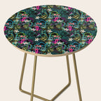 Neon Leaf Pattern Side Table Gallery Image 2