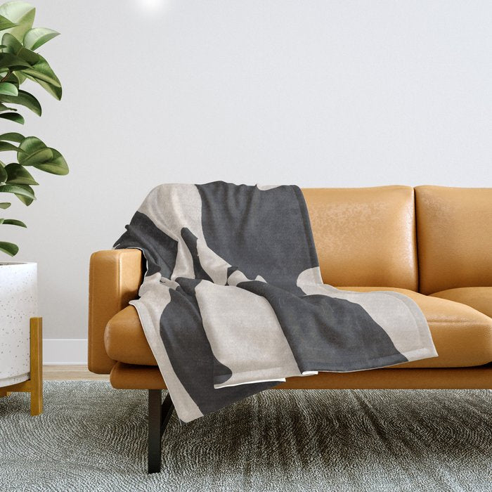 The Abstract Black Cats Throw Blanket Gallery Image 1