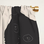 The Abstract Black Cats Window Curtain Gallery Image 2