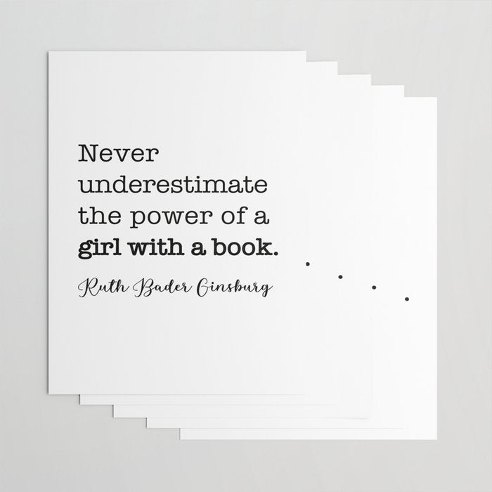 Never underestimate the power of a girl with a book. Wrapping Paper Gallery Image 3