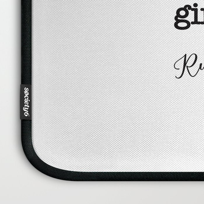 Never underestimate the power of a girl with a book. Laptop Sleeve Gallery Image 3