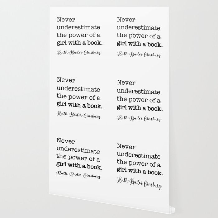 Never underestimate the power of a girl with a book. Wallpaper Gallery Image 2