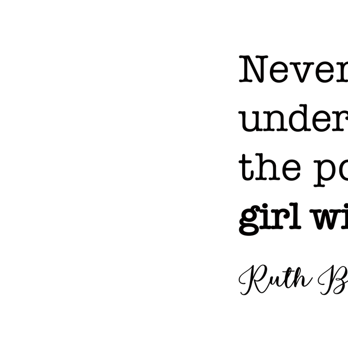 Never underestimate the power of a girl with a book. Coffee Mug Gallery Image 2