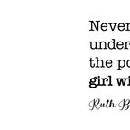 Never underestimate the power of a girl with a book. Coffee Mug Gallery Image 2