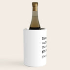 Never underestimate the power of a girl with a book. Wine Chiller Gallery Image 2