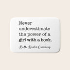 Never underestimate the power of a girl with a book. Bath Mat Gallery Image 1