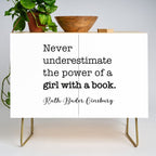 Never underestimate the power of a girl with a book. Credenza Gallery Image 1