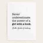 Never underestimate the power of a girl with a book. Poster Gallery Image 4