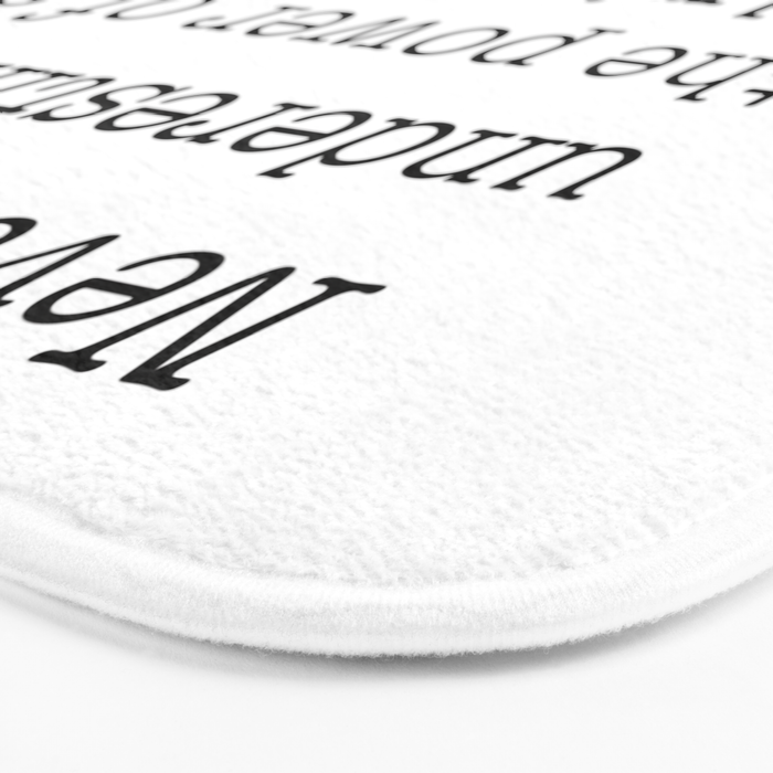 Never underestimate the power of a girl with a book. Bath Mat Gallery Image 3